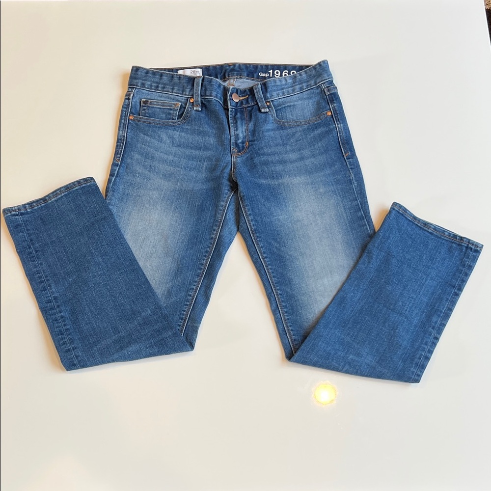 GAP 1969 Medium Blue Real Straight Jeans